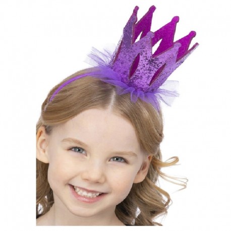 Bandeau de Couronne Brillante Violette