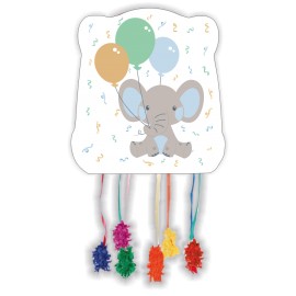 Pinata Éléphant Bleu