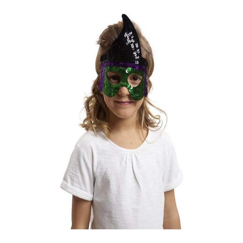 Masque Sorcière Effrayant Halloween - PVC, Yeux Sombres, Blessures Sanglantes - Pour Fête Déguisée