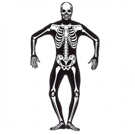 Skeleton Second Skin Disfraz Negro