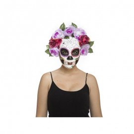Máscara Katrina con Flores