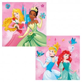 20 Serviettes Princesse de Rêve Disney 33 cm