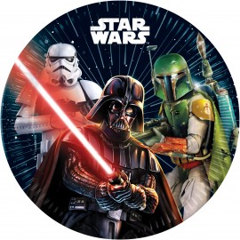 8 Assiettes Star Wars VIII 23 cm