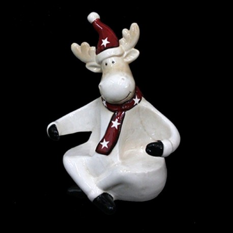 Salière et Poivrière Renne en Céramique 16,50 cm