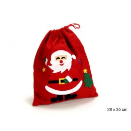 Sac tissé Père Noël 28 X 0,20 X 35 Cm