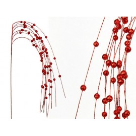 Branche Boule Plastique Rouge 1 X 1 X 100 Cm