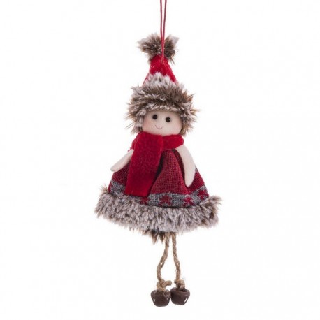 Pendentif Fille en Tissu 20 Cm