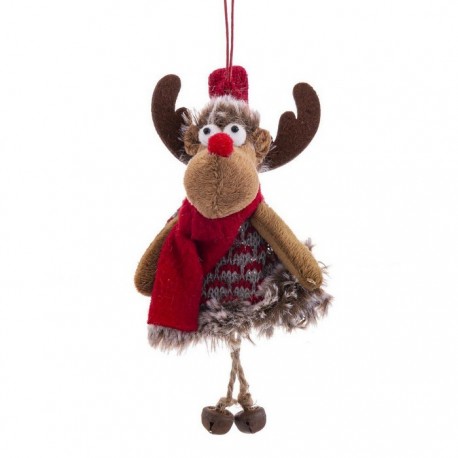 Pendentif Tissu Cerf 17 Cm