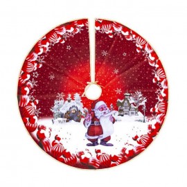 Support pour Sapin Père Noël Polyester 100 X 100 Cm
