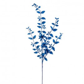 Branche Pailletée en Plastique Bleu 85 Cm