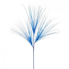Branche Pailletée En Plastique Bleu 110 Cm