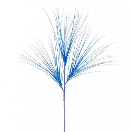 Branche Pailletée En Plastique Bleu 110 Cm