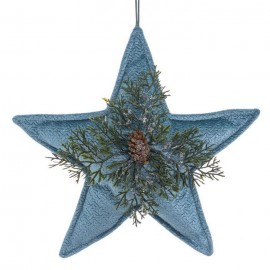 Pendentif étoile avec pin bleu 22 X 8 X 25 Cm