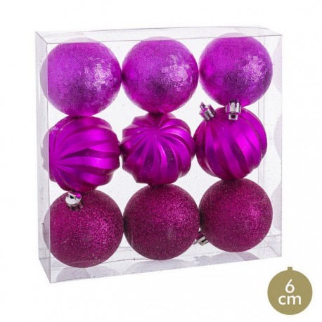 Boules en Forme de Fuchsia 6 X 6 X 6 X 6 Cm