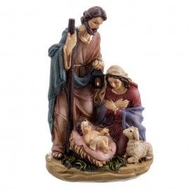 Ornement de la Nativité 3 Figures Polyrésine 8 X 5,50 X 12,30 Cm
