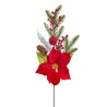 Branche de pin et poinsettia 64 cm de fleur 20 cm de diamètre