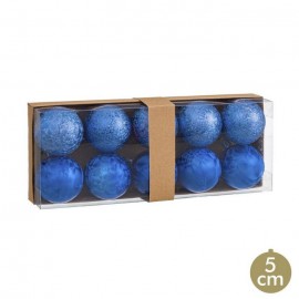 10 Boules d'Eau en Plastique Bleu 5 X 5 X 5 Cm