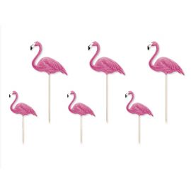 6 Toppers Flamants Rose 6 Toppers Flamants Rose