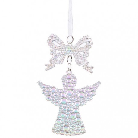 Pendentif Ange en plastique 16 X 9 Cm