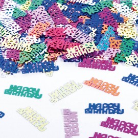 Confettis "Happy Birthday" Multicolores