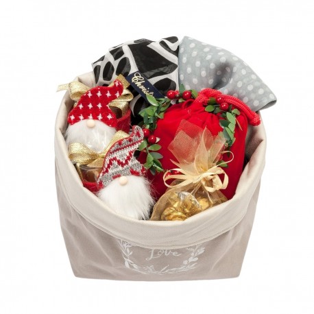 Pack cadeau foulard dansant bougeoirs et chocolats