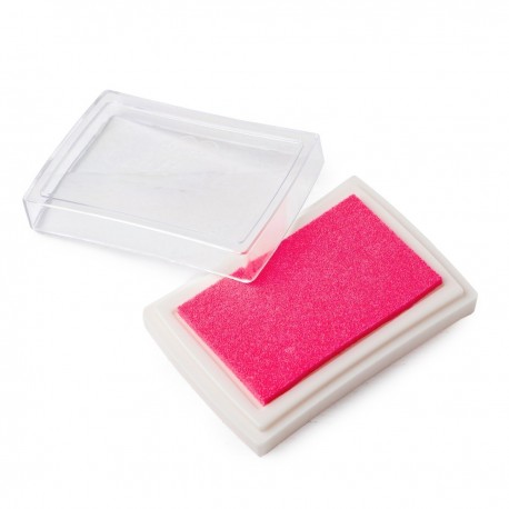 Tampon encreur rose pour timbres 7,5x5,2cm