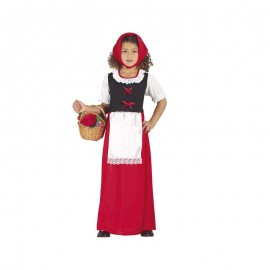 Disfraz de Posadera Pastora Roja Infantil