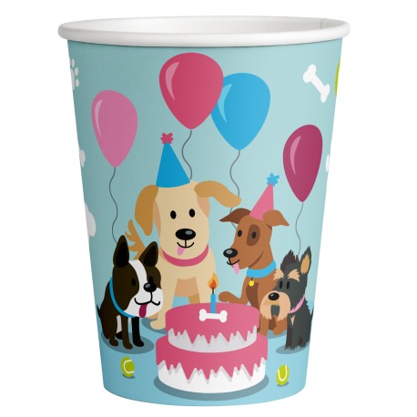 8 Gobelets Chien 266 ml