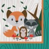 16 Serviettes Animaux de la Forêt 33 cm