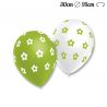 Ballons Ronds Motif Fleurs 30 cm