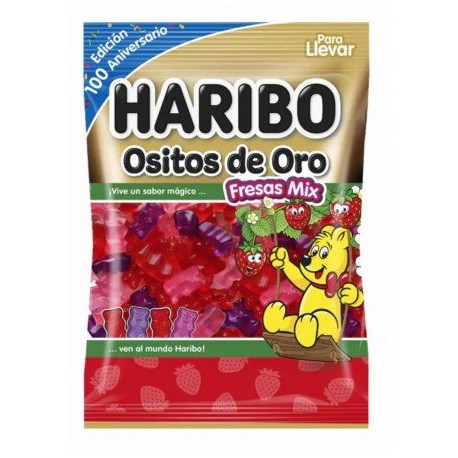 Haribo Ourson Or Fraise Mélange100G