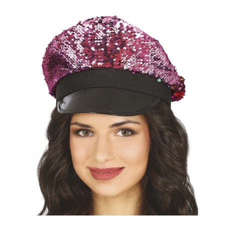 Casquette à paillettes