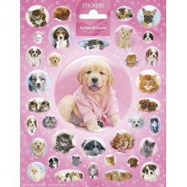 Autocollants Chiens Mignons 156 x 200 mm