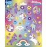 Autocollants Licornes de Couleurs 156 x 200 mm