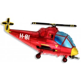 Ballon Hélicoptère Rouge