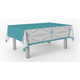 Nappe Croix Bleue 259 X 137 Cm