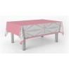 Nappes Croix Rose 259 X 137 Cm