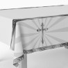 Nappe Croix Argent 259 X 137 Cm