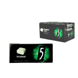 16 Chewing-Gum Five Menthe Vert Pack Sans Sucre