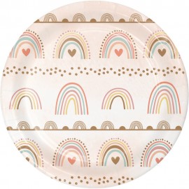 Assiettes Jetables Boho Rainbow