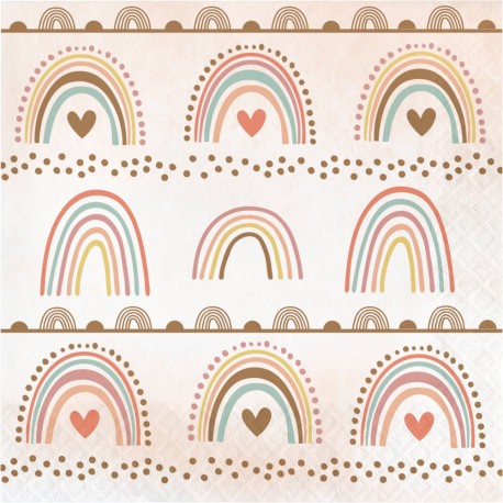 Serviettes Boho Rainbow