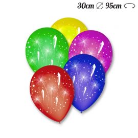 Ballons Ronds Motif Feu d'Artifice 30 cm Ballons Ronds Motif Feu d'Artifice 30 cm