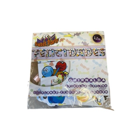 Guirlande Sweet Party "Felicidades" Espagnol