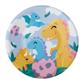 Assiettes Jetables Little Dinos