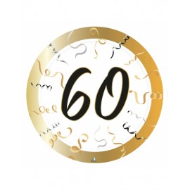 Assiettes 60 Ans avec Serpentins