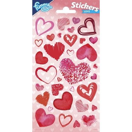 Autocollants San Valentin Brillantes 102 x 200 mm