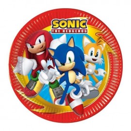 8 Assiettes Sonic 23 cm