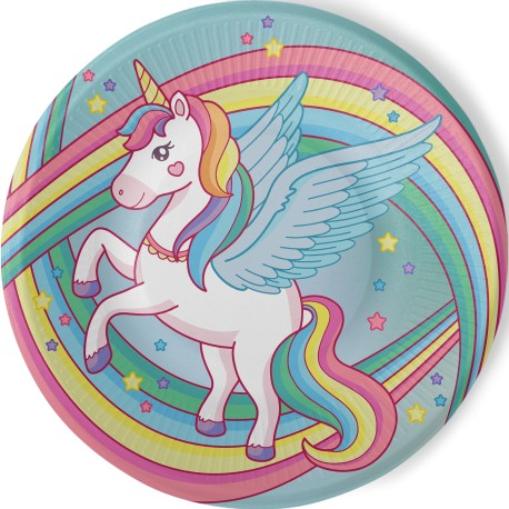 Assiettes Licorne Magique