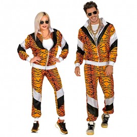 Costume de tigre en coquillage des années 80
