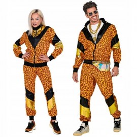 Costume de tenue de boutique léopard des années 80